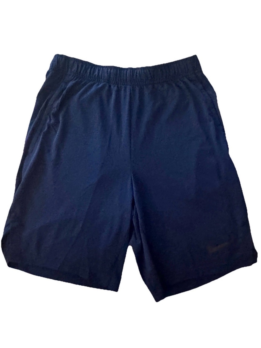 Nike Men's size S Athletic Shorts Navy Blue Dri-fit standard drawstring pockets